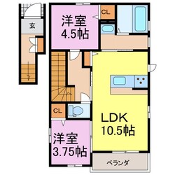 リーブルファイン樽水　1号棟の物件間取画像